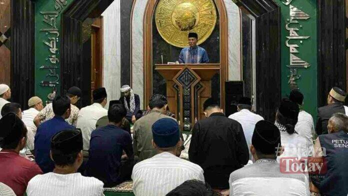 Salat Tarawih Pertama di Masjid Agung, Ini Pesan Bupati Ciamis