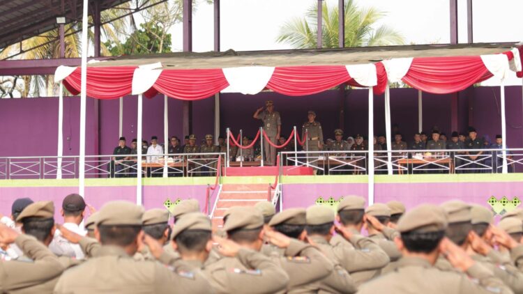 Peringati HUT Satpol PP, Bupati Ciamis : Utamakan Pelayanan Prima dan Upaya Persuasif dalam Penegakan Peraturan Daerah